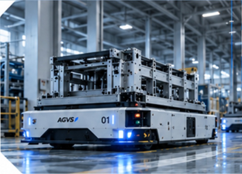 산업 현장의 자동 이송 AGV